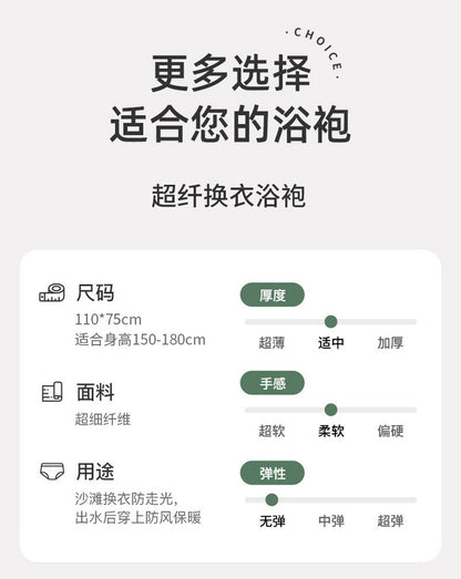 Beach bathrobe Cape surf poncho adult men hooded  Quick drying bath towel for outdoor sandbeach from China