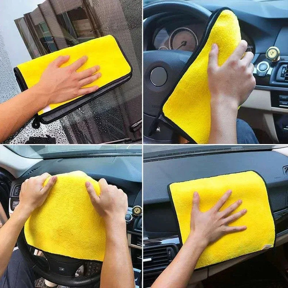 10/5/3Pcs Car Wash Microfiber Towel 30*30CM Car Cleaning Drying Cloth Care Cloth Car Wash Towel Kitchen Towel