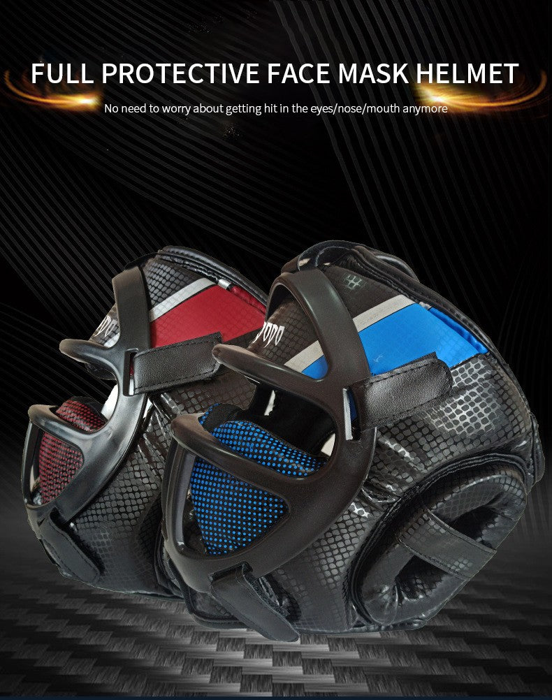 Capacete Sanda Máscara Facial Removível Proteção Espessa Capacete de Taekwondo para Adultos e Crianças Protetor de Cabeça de Boxe Equipamento de Proteção para Artes Marciais