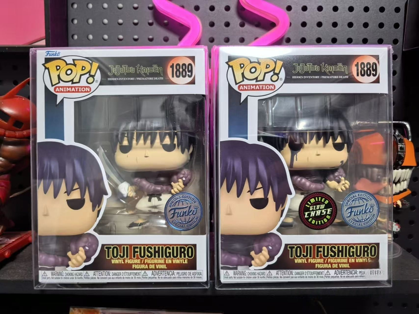 Toji Fushiguro Action Figure Jujutsu Kaisen Series Funko Pop Anime Glow Chase Limited Edition Model Collect Original Toys Gifts