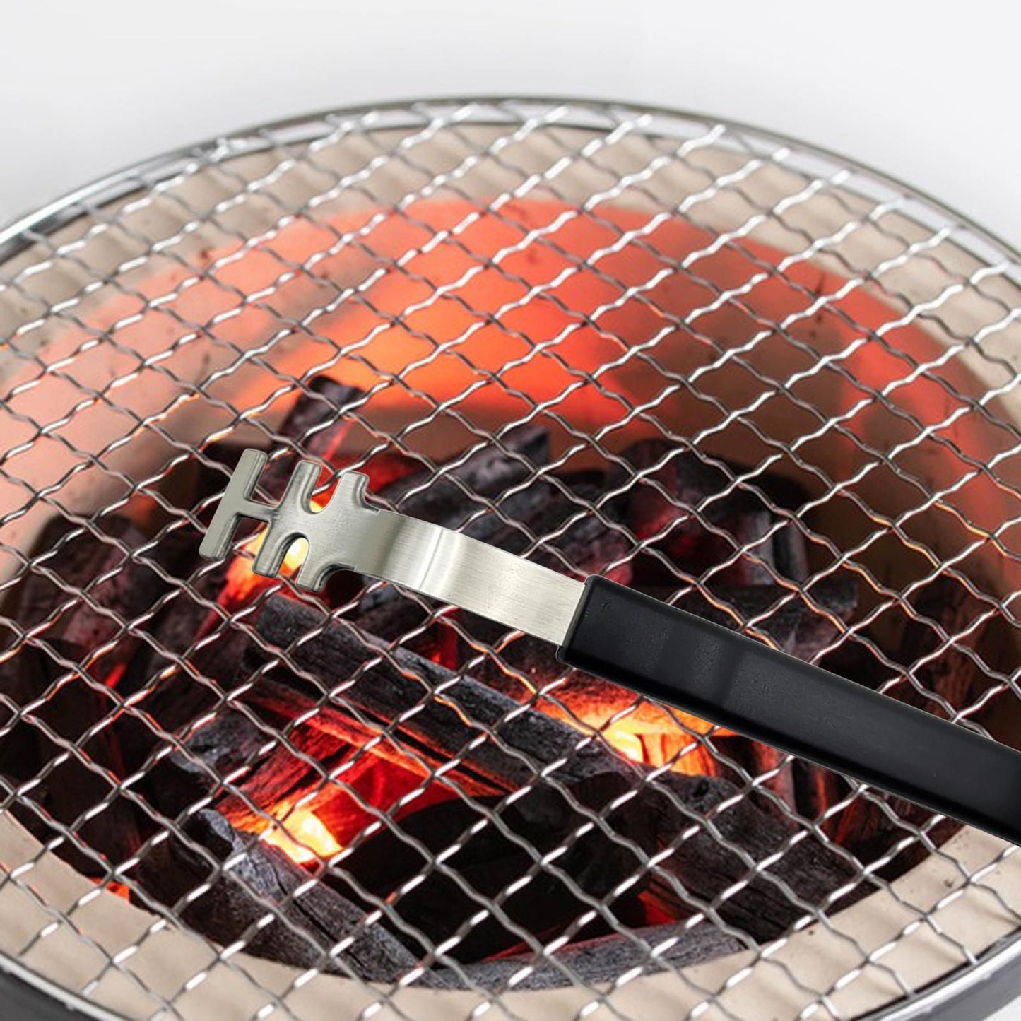 Grill Grate Lifter Comfortable Grip Easy Carrying Barbecue Tools Grill Mesh Puller Multiuse for Garden Kitchen Home Cooking