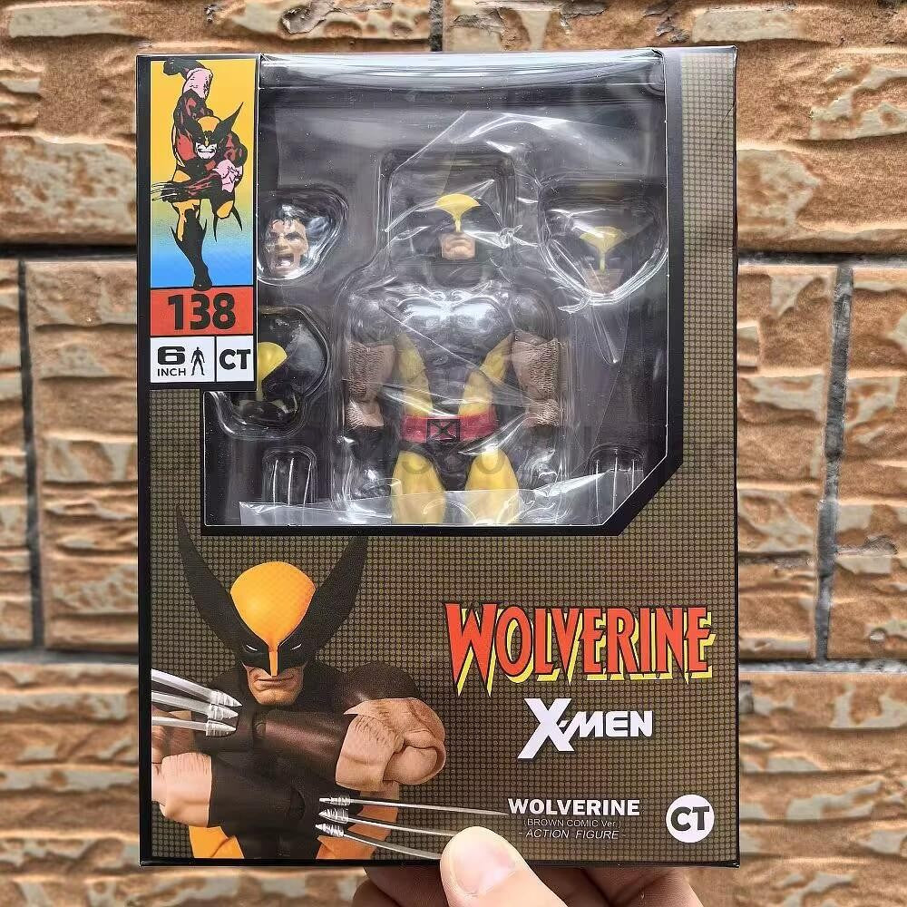 CT Toys Deadpool 3 Filme Boneco Wolverine Mafex 096 138 Ver. Quadrinhos Marrom X-Men Boneco de Ação Estátua Modelo Brinquedos Presente Boneca Legal