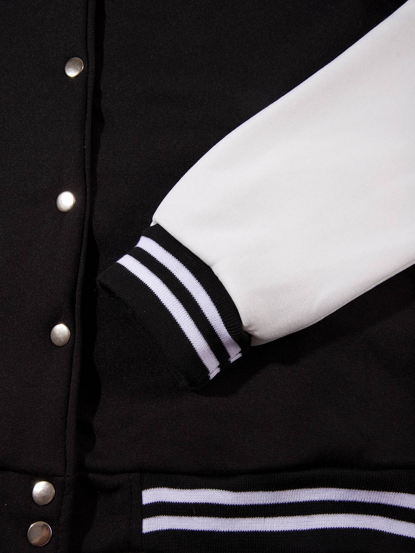 Chicago University Printing Baseball Coat Mens Basics Sporty Jackets Fleece Warm Soft Sportswear Casual Pocket Men'S Clothes