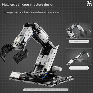 Robotic Arm Building Blocks Programmable Remote Control toys STEM Learning Cultivation of interest in mechanical engineering