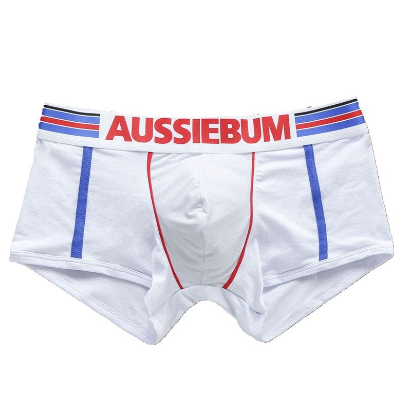 Men's fashion super cool European and American pure cotton boxers student youth underpants