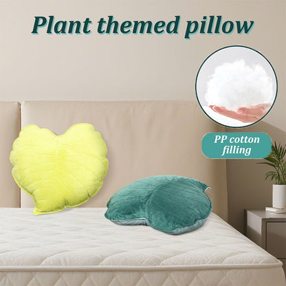 3D Leaf Throw Pillow Soft Plush Leaf Shaped Sofa Cushion 17.7 inch Leaf Shaped Throw Pillow for Bedroom Sofa Couch Decoration