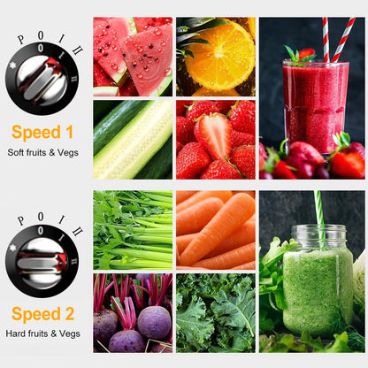 Espremedor de Laranja Elétrico 400W Liquidificador de Frutas e Vegetais Espremedor de Limão Máquina de Suco Multifuncional Eletrodomésticos 110/220V