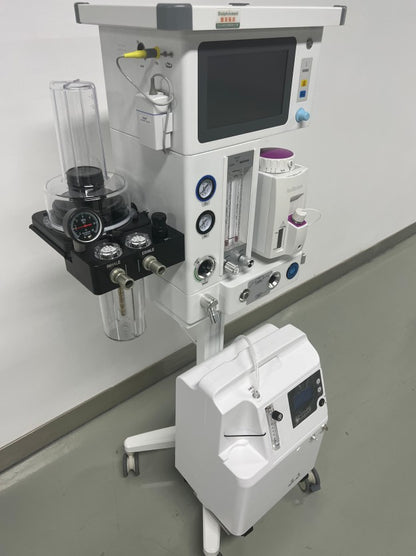 Máquina de Anestesia Veterinária Integrada DA1200V9 com Aquecimento de Circuito Respiratório para Animais de Estimação e Fonte Dupla de Ar Inteligente