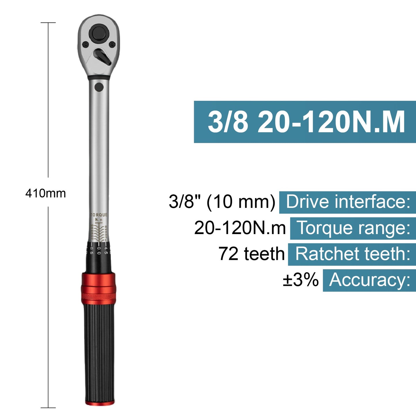 Kit de Chave de Torque Ajustável Multi-Drive 1/4"3/8"1/2"1–3000 N·m Conjunto de Ferramentas de Catraca Profissional de Alta Precisão com Pré-ajuste por Clique