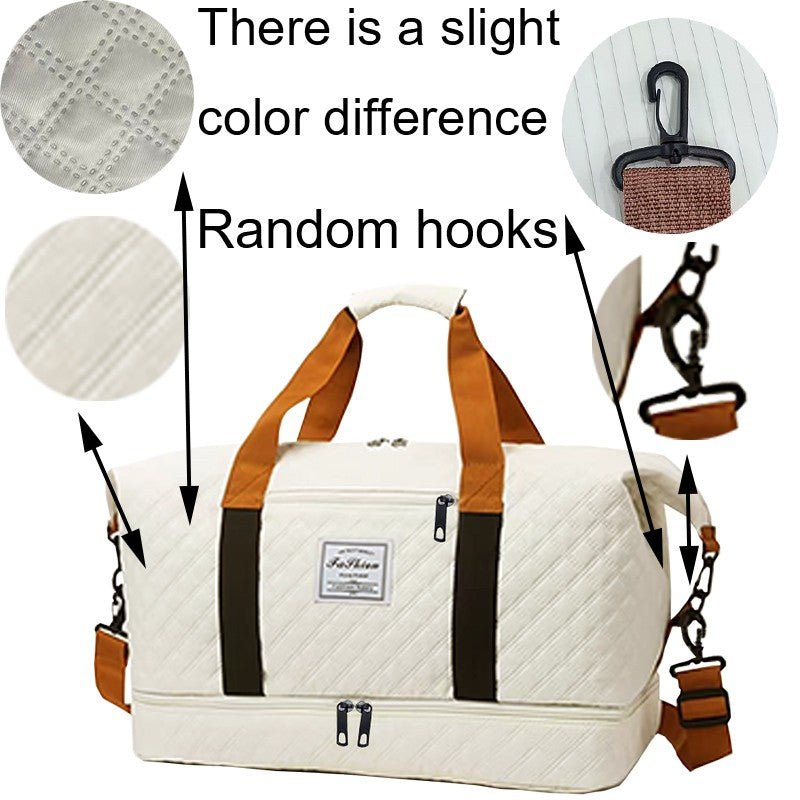 Quilted Travel Duffle Bag Multi-Color Casual Single Shoulder Bag for Vacation Trip Gym Daily Luggage Festival Gifts