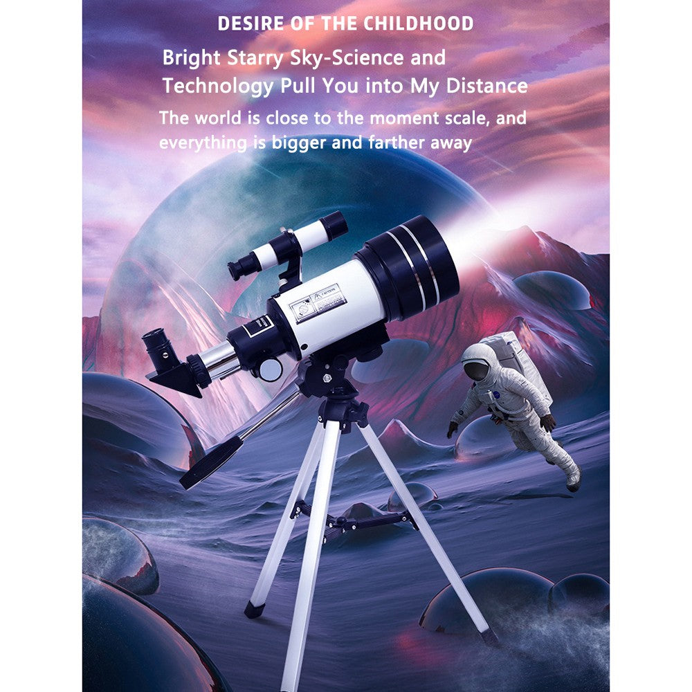 F30070 Telescópio Astronômico Profissional de Alta Definição de Alta Potência HD para Observação da Lua e Pássaros Monocular
