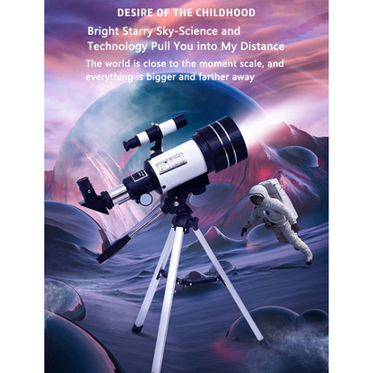 F30070 Telescópio Astronômico Profissional de Alta Definição de Alta Potência HD para Observação da Lua e Pássaros Monocular