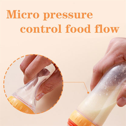 Silicone BabyFeeding Spoon Silicone Food Supplement Children's Rice Paste Bottle Babies accessories newborn Toddler Baby Goods