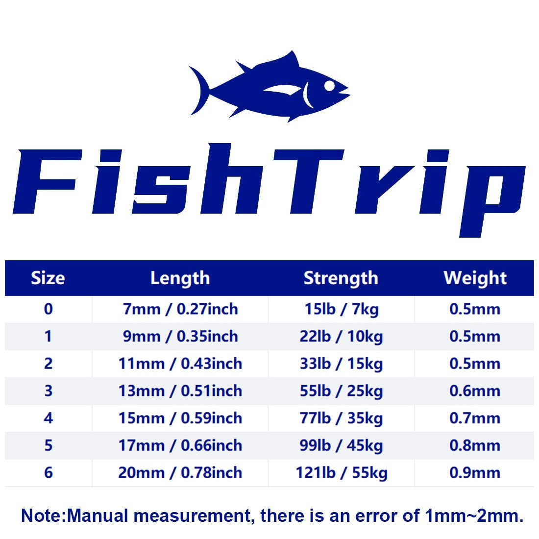Conector de Isca para Pesca FishTrip Clipe de Pesca Carabina Snap Engate Rápido Anzol Duo Lock Aço Inoxidável