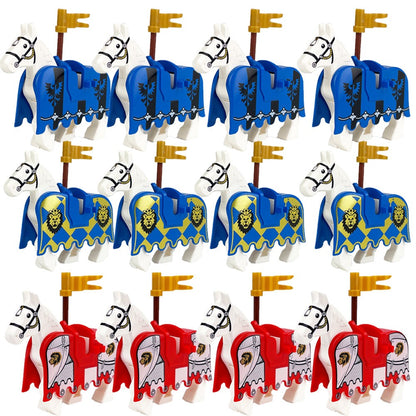 Blocos de Montar Zoológico Medieval Acessórios de Personagens Montarias Animais Cervos Elefantes Camelos Lobos Cavalos de Guerra Tijolos Brinquedos Presentes K080