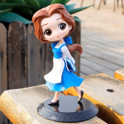 Princesa Disney Ariel Rapunzel Cinderela Sereia Anna Elsa Bela Sofia Branca de Neve Mulan A Pequena Sereia Bonecos Brinquedos Presente Infantil