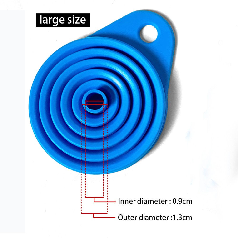 2 Peças Funil Dobrável para Motor de Carro Funil de Líquido de Silicone Ferramentas para Troca de Óleo e Gasolina para Carros e Motos Acessórios