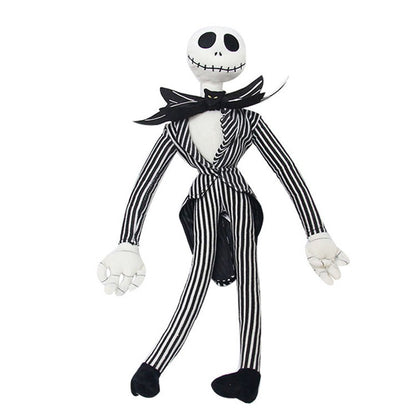 25cm Cartoon Anime Halloween The Nightmare Before Christmas Horror Pumpkin Skeleton Composite Plush Doll Toy Children Kids Gift