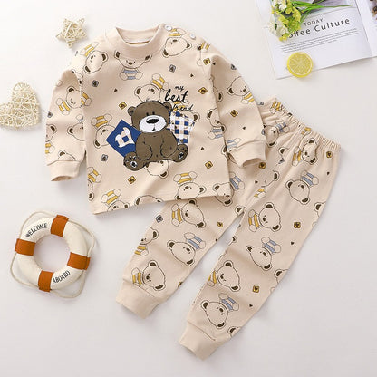 Cute Minnie Little Girl's Set 2024 Children's Cartoon baby girls clothes Spring Baby boys clothes Toddler Print kids clothes Set