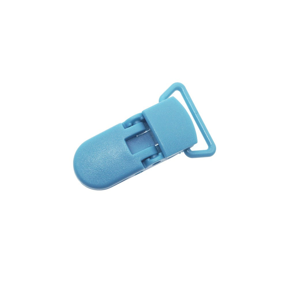 Sutoyuen 40pcs Hot D Shape Kam Plastic Pacifier Clips Plastic Baby Soother Dummy Suspender Chain Holder Clips for 20mm Ribbon