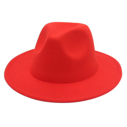 Women Fedora Hat Autumn Winter Luxury Men Top Hats Trendy Formal Wedding Decorate Black Green White Panama Cap Fedoras Gorras