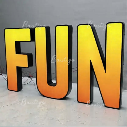 Custom Advertising Led Letters RGB Light Sign Luminous Signage Full Color Acrylic Business Logo Wall Brand