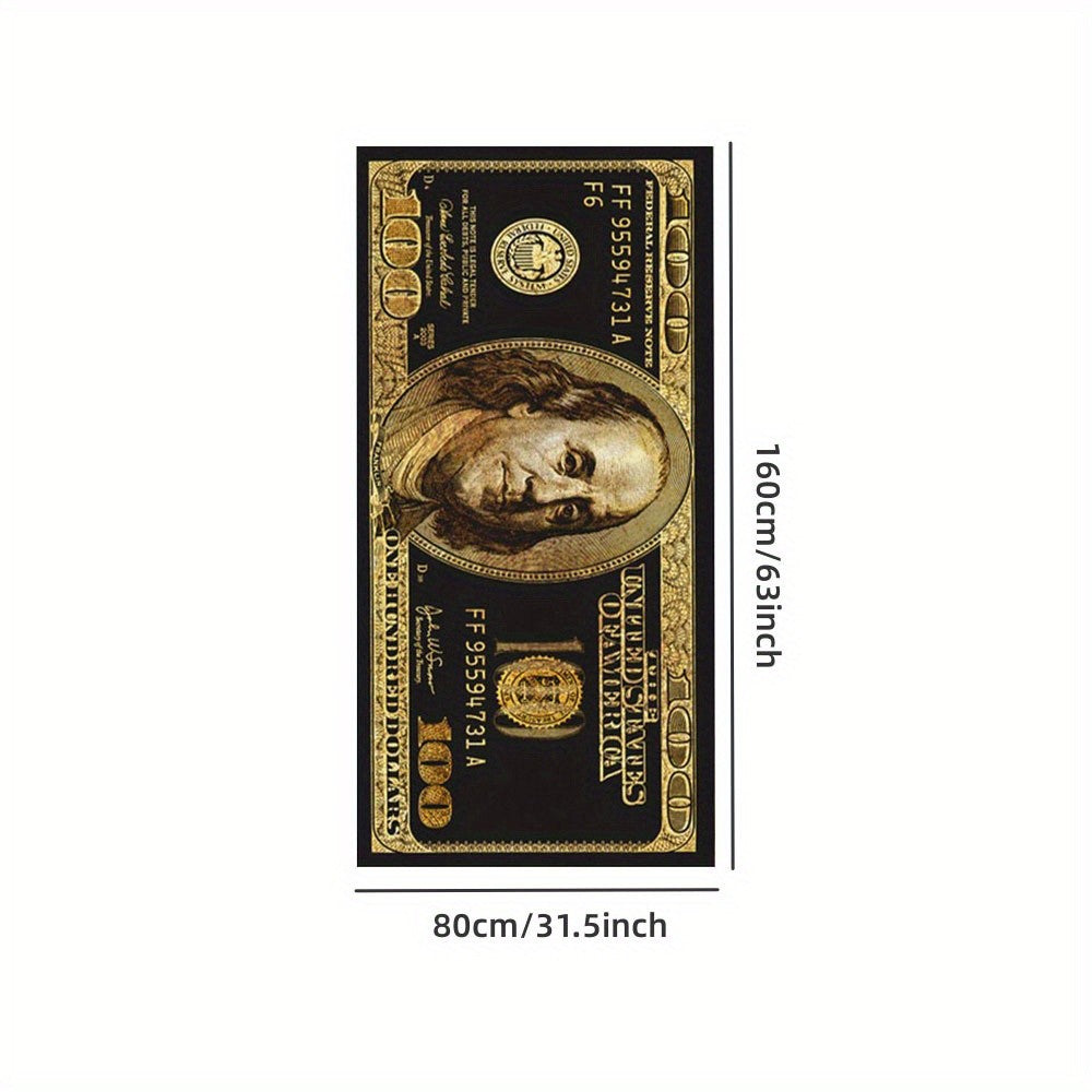 Microfiber Beach Towel, Quick Dry Absorbent Bath Towel, Hundred Dollar Print, Perfect for Beach Travel Camping Party Vacation