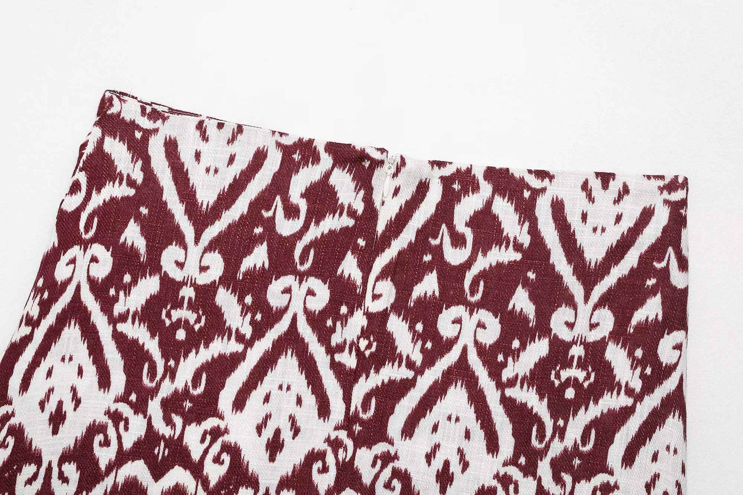 Zevity Women Fashion Totem Print Colorful Beading Tassel Mini Sarong Skirt Faldas Mujer Female Chic Back Zipper Vestidos QUN9282