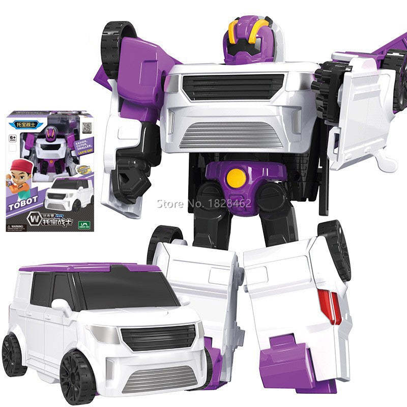 Mini Robô de Transformação Tobot Brinquedos Coreanos Desenhos Animados Irmãos Anime Tobot Deformação Carro Avião Brinquedos para Crianças Presente