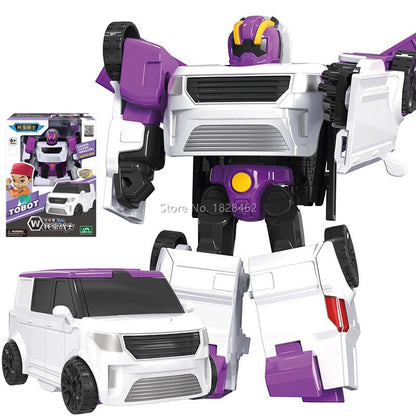 Mini Robô de Transformação Tobot Brinquedos Coreanos Desenhos Animados Irmãos Anime Tobot Deformação Carro Avião Brinquedos para Crianças Presente