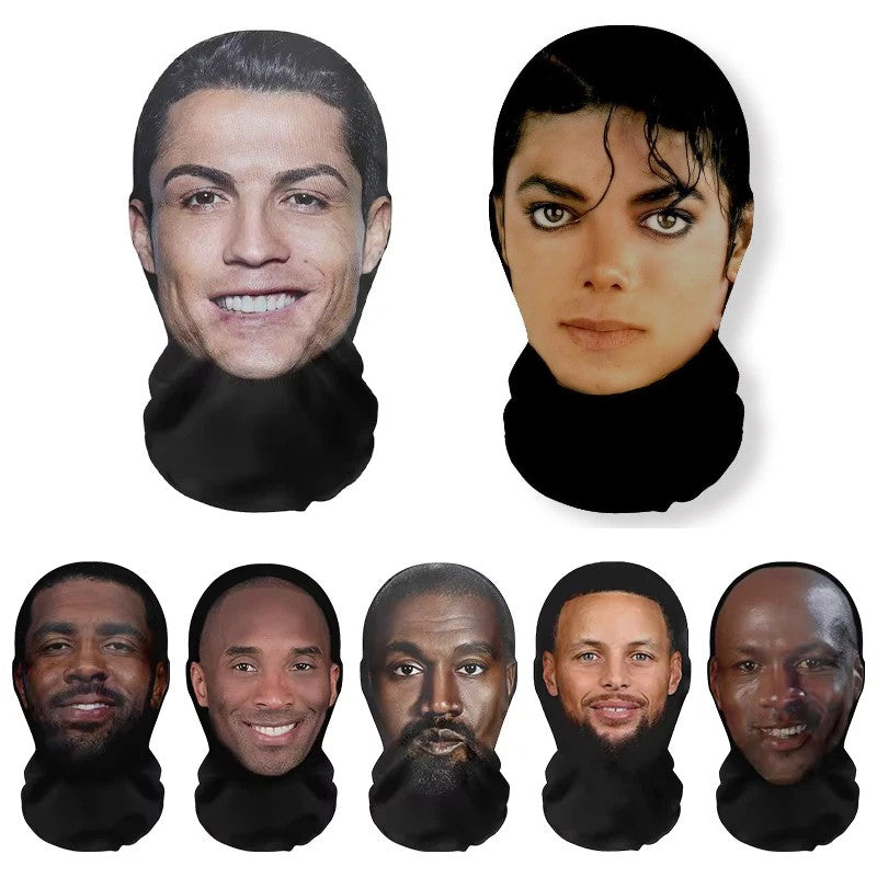 3D Mask Realistic Face Halloween Masks Human Face Cosplay Mask Funny Party Prop Mesh Mask Full Face Headwear Mascaras De Caras