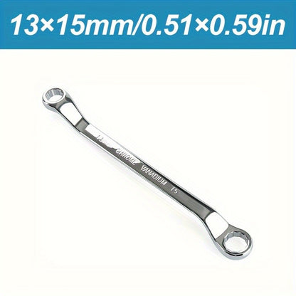 1pc Chrome Vanadium Steel Dual Head Dual-purpose Plum Wrench Auto Repair Wrench Tool Eye Wrench Repair Hardware Tool Plum Wrench