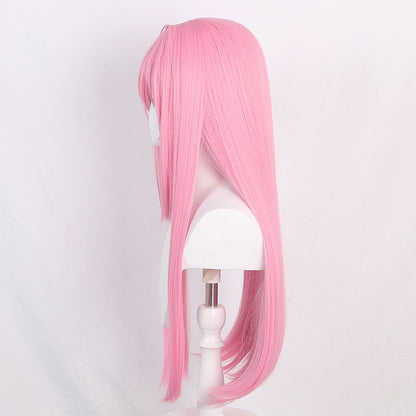 Anime Bocchi The Rock Hitori Gotoh Cosplay Wig 80cm Straight Pink Wig Cosplay Anime Cosplay Wigs Heat Resistant Synthetic Wigs