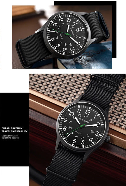 LIGE Top Brand Luxury Men Quartz Watch Date Nylon Leather Waterproof Luminous Military Sports Watches For Men relogios masculino