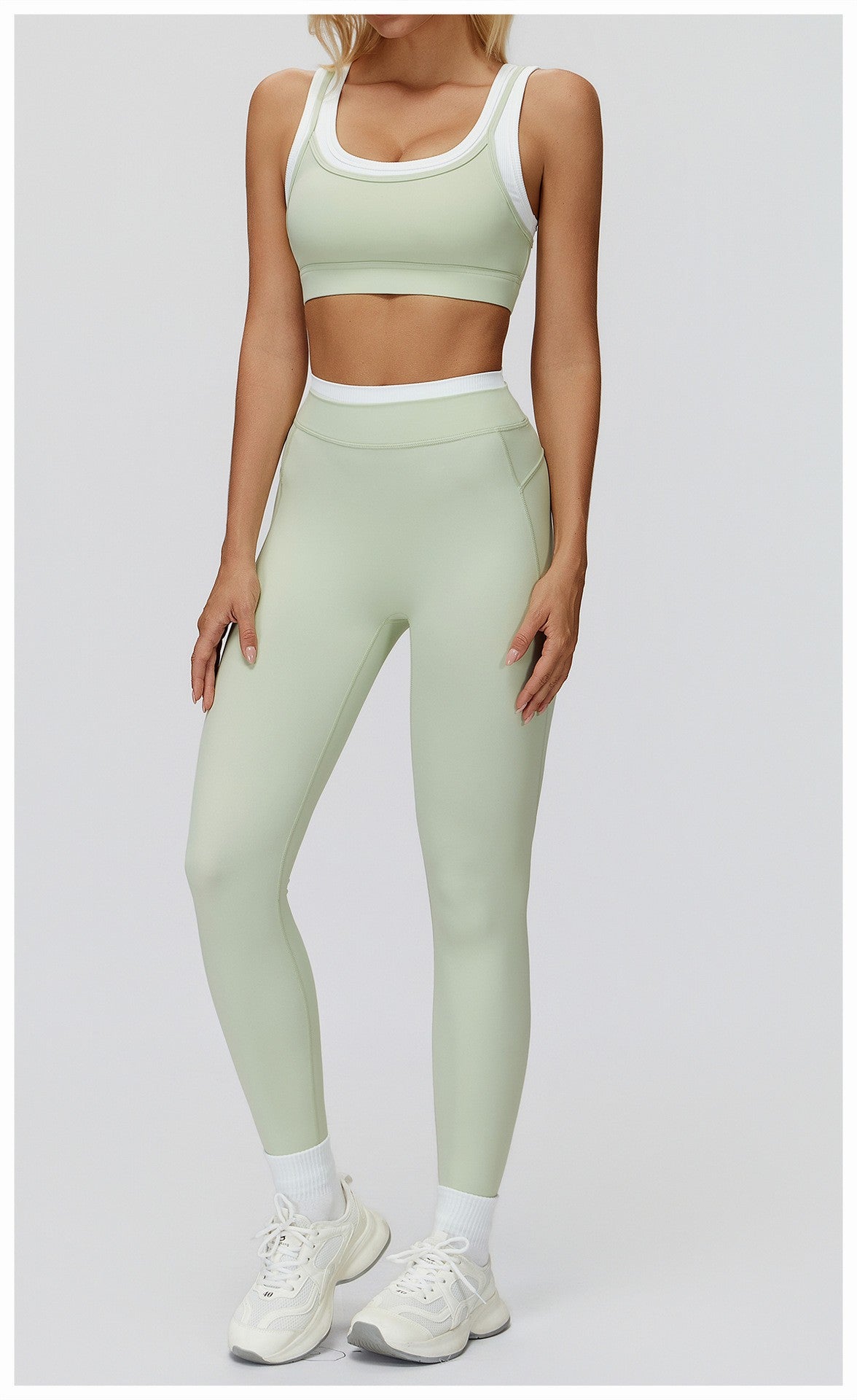 High Waist Fitness Sports Leggings Solid Yoga Leggings Women Gym Workout Trousers Female Quick Dry Push Up Slim Yoga Pants