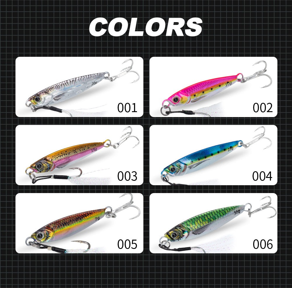 Hunthouse Metal Jig Isca de Pesca Afundando Jigging Lento 7g-80g Arremesso Isca Dura Água Salgada Artificial Lúcio Robalo Ferramenta de Pesca