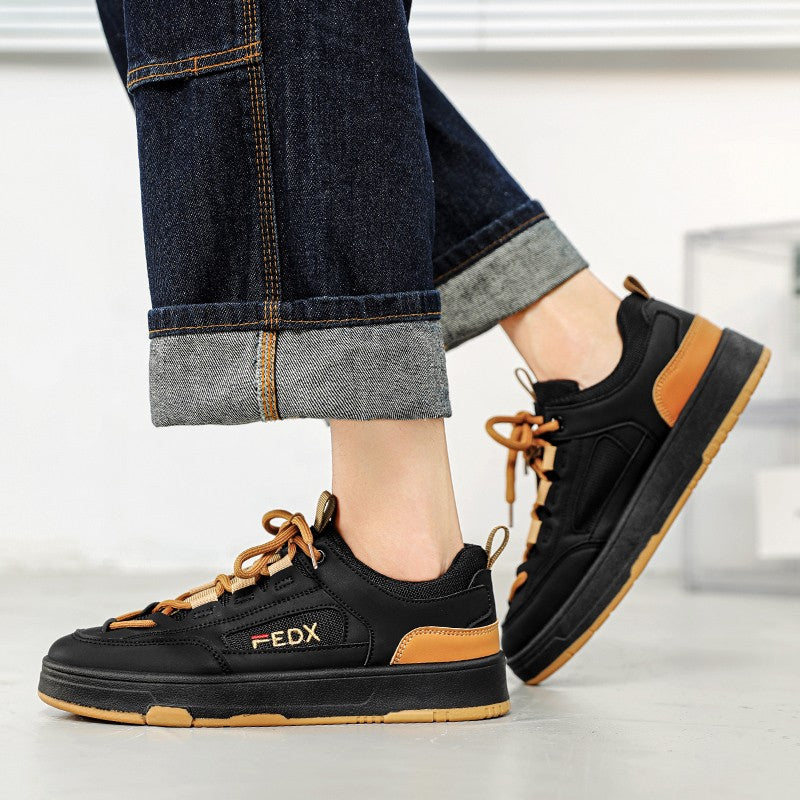 Bread Shoes for Men Trendy Board Shoes Niche Design Breathable Retro Chunky Sneakers Luxury Designer Male Casual Vulcanize Shoe