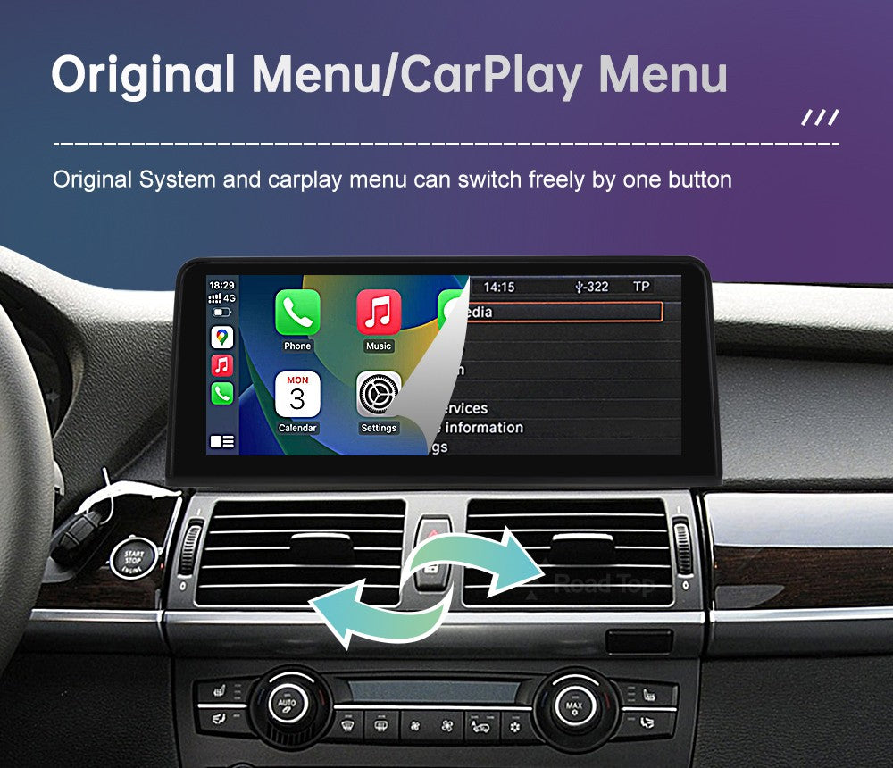 Wireless CarPlay Android Auto Car Multimedia Display For BMW 1 Series  E81 E82 E87 E88 CCC/CIC System Touch Screen Car Radio