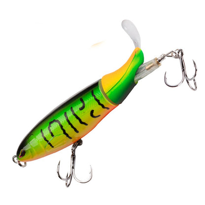 Iscas de Pesca Popper Propeller Topwater 13g Isca Artificial Hard Crankbait Wobblers Cauda Rotativa Acessórios de Pesca