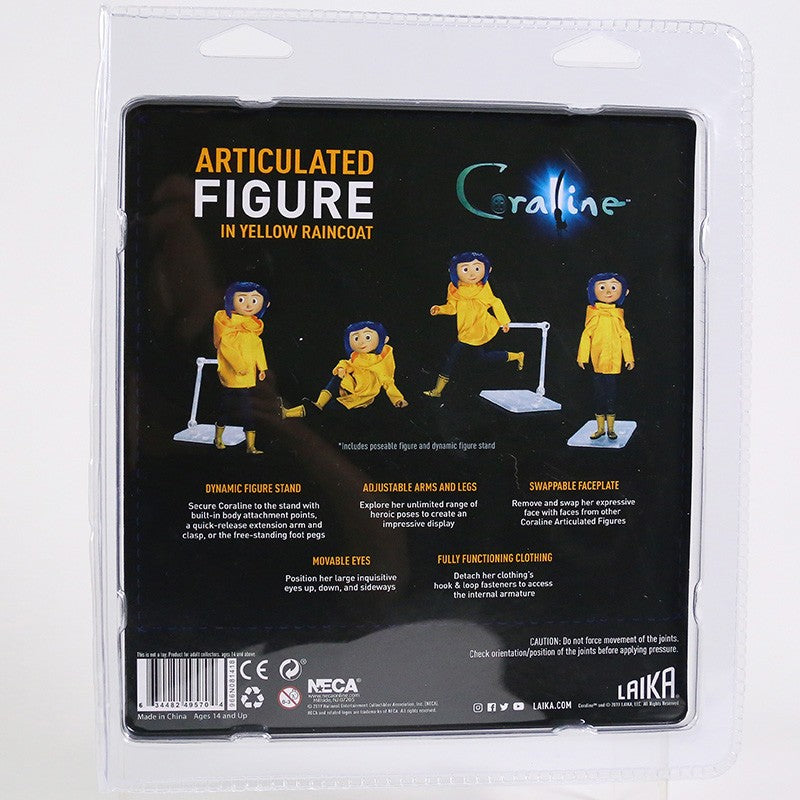 NECA Coraline & the Secret Door Coraline Joints Moveable Action Figure Toy
