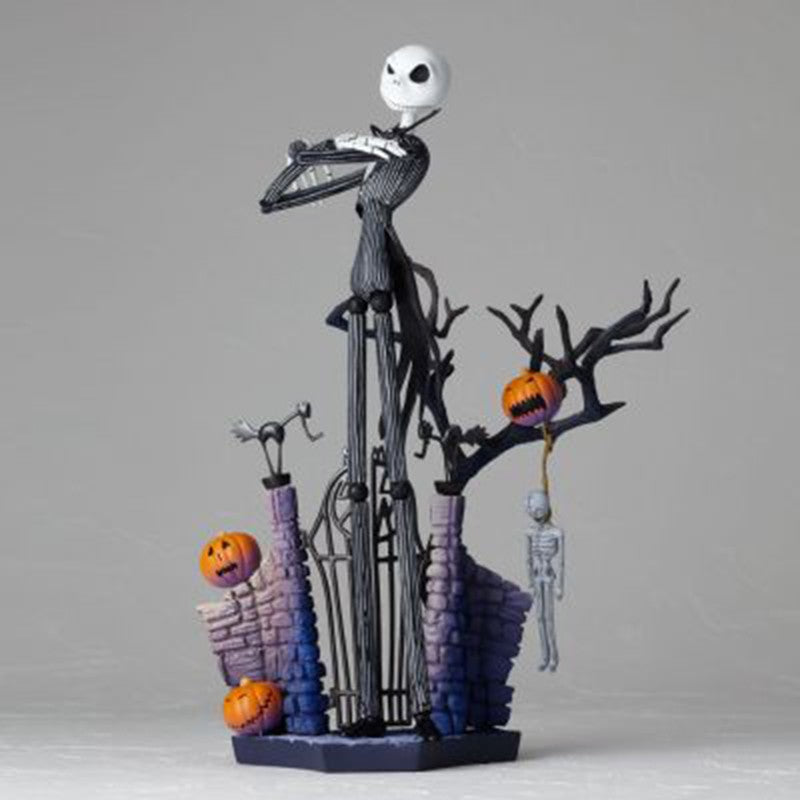 Original Véspera de Natal Jack Skellington Noite Luminosa Action Figures Decoração de Quarto Presente de Natal Presente de Halloween Brinquedos
