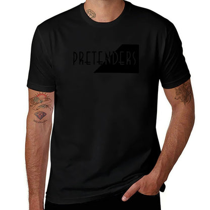 Pretenders Band T-Shirt black cotton t-shirt plain for man package man t shirts cotton T-Shirt