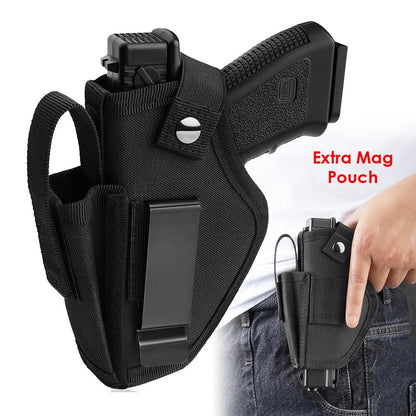 Coldre de Arma de Porte Velado Tático Pistola Ambidestro IWB OWB Universal