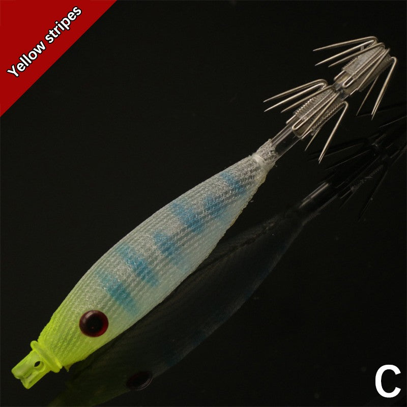 Isca Artificial de Lula com Anzol, 8cm 4g, Plástico Macio, para Pesca em Água Salgada