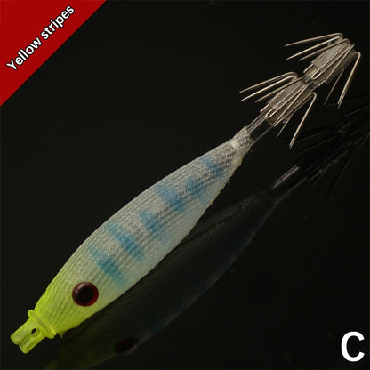 Isca Artificial de Lula com Anzol, 8cm 4g, Plástico Macio, para Pesca em Água Salgada