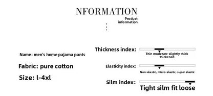 Summer Men's Loose Fit Short Pants Thin Cotton Sporty Comfortable Five-Point Home Leisure Pants Outerwear Big Size Sleepwear