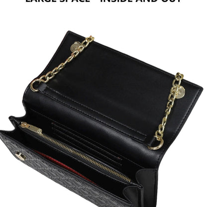 Exquisite Craftsmanship Women's Crossbody Bag Light Luxury Design Chain Bag Letter Elements Color Blocked Women's Chain Bag