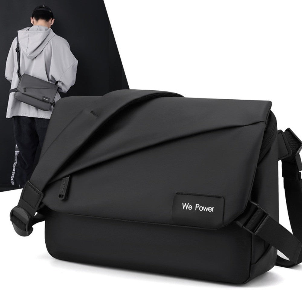 New Casual Crossbody Bag Multifunctional Large Capacity Messenger Bag Portable Shoulder Bag Men