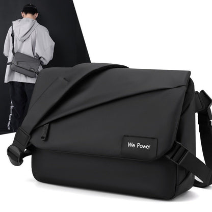 New Casual Crossbody Bag Multifunctional Large Capacity Messenger Bag Portable Shoulder Bag Men