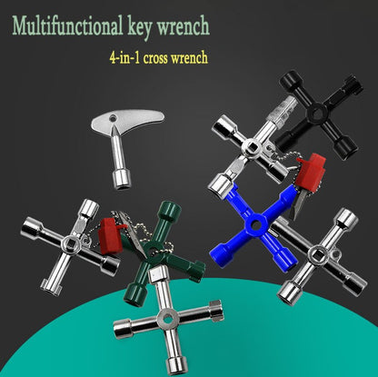 Chave Inglesa Phillips de 4 Vias Mini Universal Triângulo Interno Multifunções Pequena Chave Cruzada Ferramentas Manuais de Reparo Para Elevador de Carro